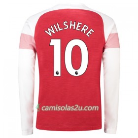 Camisolas de futebol Arsenal Wilshere 10 Equipamento Principal 2018/19 Manga Comprida